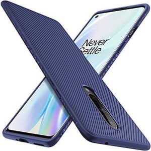 OnePlus 8 Back Cover Case Anti Skid Texture - Blue