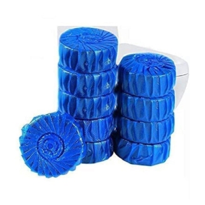 DHSMART Automatic  Blue Clean Bubbles Toilet Cleaner Tablets Bowl.Bathroom Toilet Tank Cleaner 1 Pack of 10