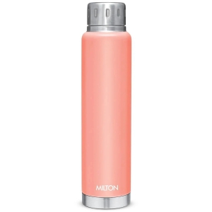 Milton Elfin 750 Thermosteel 24 Hours Hot and Cold Water Bottle, 750 ml, Peach - Peach