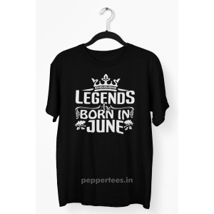 Legend Are Born In June T-shirt-XL / Black