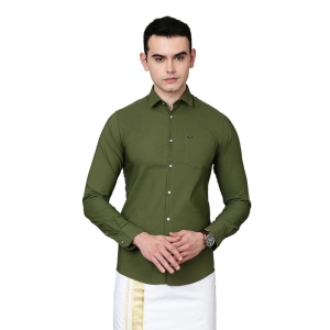 kalyan-silks-cotton-shirt-with-olive-green-by-justmytype