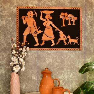 Terracotta Tribal Couple: Artisan Home Decor Statement
