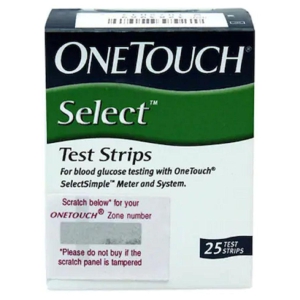OneTouch Select Test Strips 25s Pack