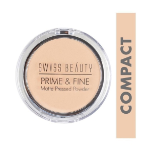 Swiss Beauty Prime & Fine Matte Compact Powder (Very Natural), 8gm