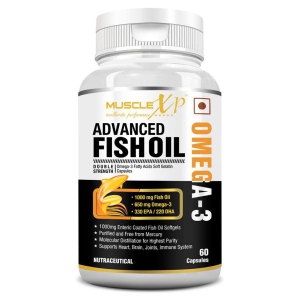 MuscleXP Advanced Fish Oil Double Strength Omega-3 650mg (330/220) 60 Capsules