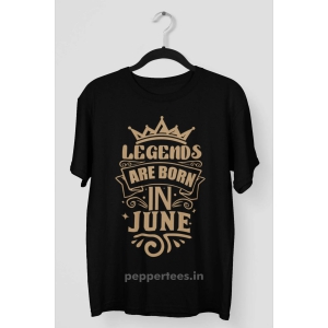 Legend Are Born In June T-shirt-XXXL / Black