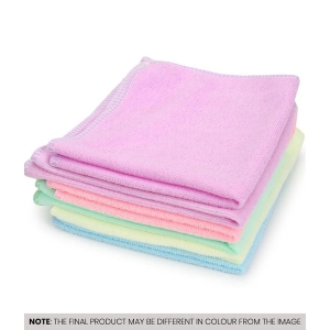 HOMETALES Multicolor 150 GSM Microfiber Car & Bike Cleaning Cloth For Automobile car accessories( Pack of 6 ) 30x30 cms