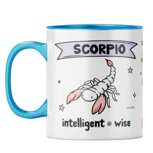 Scorpio Coffee Mug-Light Blue