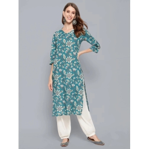 Antaran - Blue Cotton Womens Straight Kurti ( Pack of 1 ) - None