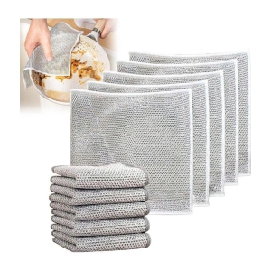 DHSMART Wire Dishwashing Rags for Wet and Dry Dishwash Bar Non Scratch Scrubbing Pads 1 no.s Pack of 5