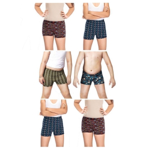 Dixcy Scott Crazy Cotton Printed Multicolour Drawer/Bloomer/Underwear/ for Kids/Boys/Girls - Pack of 6 - None