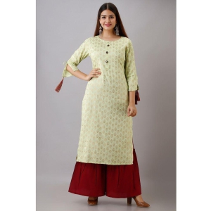 MAUKA - Green Straight Rayon Women's Stitched Salwar Suit ( Pack of 1 ) - None