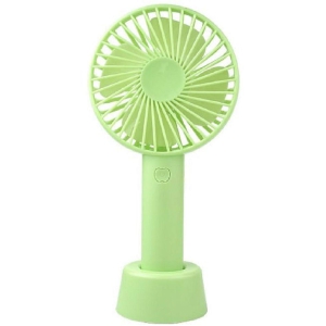 18-ENTERPRISE Mini Hand Fan Rechargeable Mini Fan With USB Charging | 3 Speed Option | Portable, Handheld And Small Handle Table Fan (ASSORTED COLOURS). - Assorted