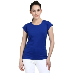 Diaz Cotton Blue T-Shirts - Single - None