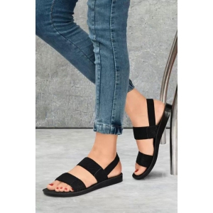 layasa Black Floater Sandals - None