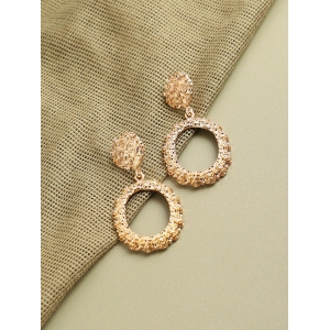 GOLD PLATED PARTY DESIGNER DROP EARRING FOR WOMEN