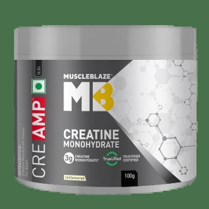 MuscleBlaze MB Creatine Monohydrate Indias Only Labdoor USA Certified Creatine-MuscleBlaze MB Creatine Monohydrate 100g | 33 Servings | Unflavoured | Strength | Lean Muscle Mass