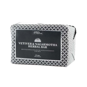 Vetiver & Nagarmotha Herbal Bar - Revitalising & Balancing Bath Experience for Men