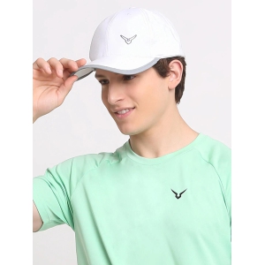 Invincible Unisex Quick Dry Light Weight Sports Caps-White / Free Size