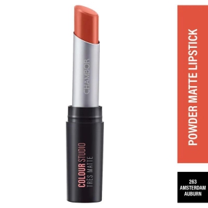 Chambor Color Studio Tres Matte Lipstick 263 Amsterdam Auburn - 3.2g