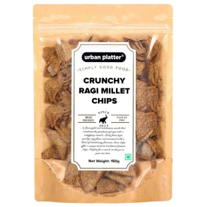 Urban Platter Cruncy Ragi Millet Chips, 150g [Nachni Chips, High Protein, Delicious Snack]