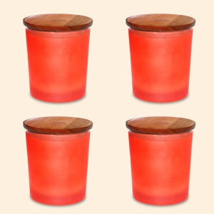 red-frosted-jar-with-wooden-lid-pack-of-4