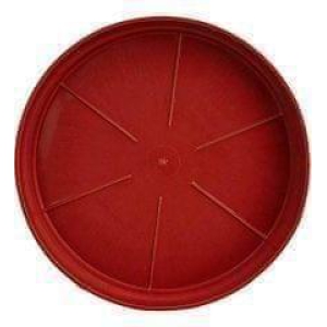 6 Inch Red Plastic Plate