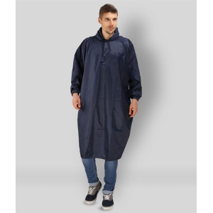 Goodluck Navy Poncho - Free Size