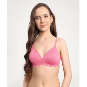Macrowoman W-Series Women Young & Contemporary Non Padded & Seamless Plunge Neck Bra- MW 1104-36C / Cyber Pink