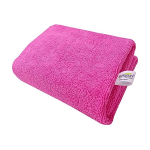 SOFTSPUN Single Microfibre Bath + Hand + Face Towel Set Pink - Pink