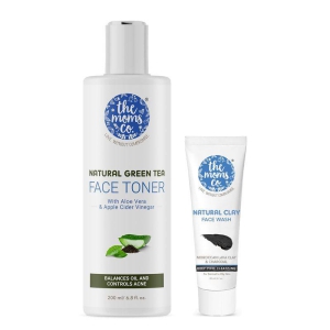 Green Tea Face Toner (200ml) + Mini Clay Face Wash (20ml)