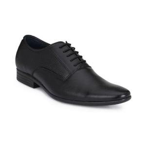 Leeport - Black Mens Oxford Formal Shoes - None