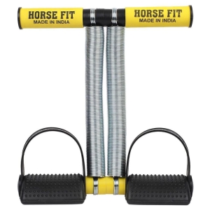 HORSE FIT Double Spring  Tummy Trimmer Men and Women For Abdominal, Leg Exerciser Tummy Trimmer Sport Fitness Slimming Training Bodybuilding at Home Gym - Multi Color