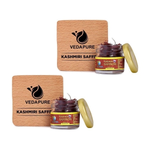 Vedapure Finest A++ Grade Original Kashmiri Saffron/Kesar For Pregnant Women, Skin 1 Gram- (Pack of 2)