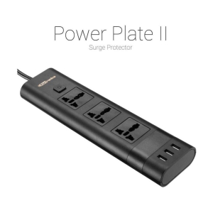 Portronics POR-671 3 socket with USB Surge Protector