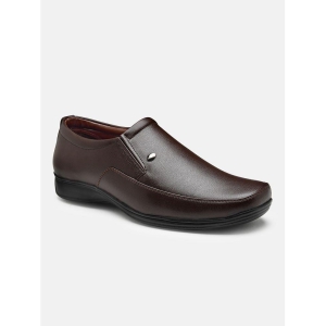 Action - Brown Mens Slip On Formal Shoes - None