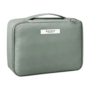 House Of Quirk Grey Travel Makeup Bag/Cosmetic Bag - Grey