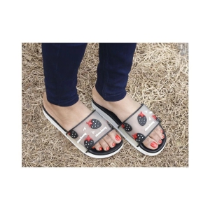 Aadi - Black Womens Slide Flip Flop - None