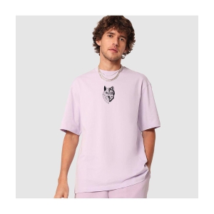 Bewakoof - Purple Cotton Oversized Fit Men's T-Shirt ( Pack of 1 ) - None