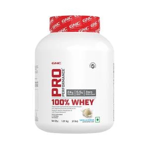 GNC PP 100% Whey Protein Vanilla Cream Powder 4 lbs