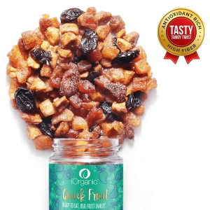 Chatpata Trail Mix - 6 Tasty and Tangy Fruits (110 g)-110 g (Glass Jar)