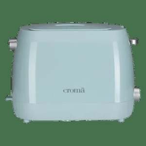 Croma 800W 2 Slice Pop-Up Toaster with Removable Crumb Tray (Green)