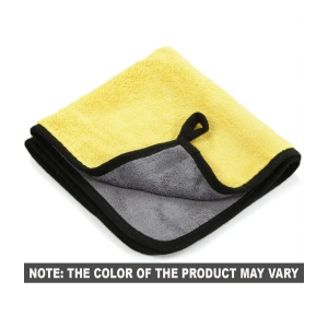 HOMETALES Yellow 600 GSM Drying Towel For Automobile ( Pack of 1 )