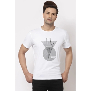 Red Tape Men White Round Neck Activewear T-Shirt