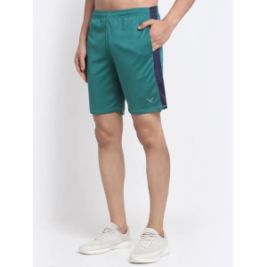 Invincible Men’s Training Shorts-Viridian_Navy / XL