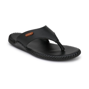 SHENCES - Black Men's Leather Slipper - None