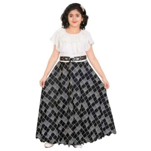Pari Fashions - Black Cotton Blend Girl's Gown ( Pack of 1 ) - None