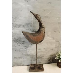 Metal and Wooden Handcrafted Duck Bird