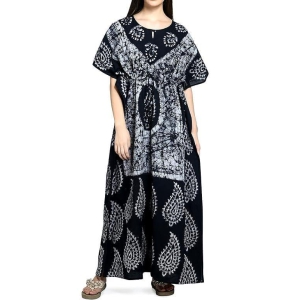 Ukal  Cotton Regular Printed Round Neck Floor Length Nighty Night Gown Maxi