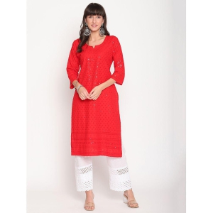 queenley-red-cotton-womens-straight-kurti-pack-of-1-3xl